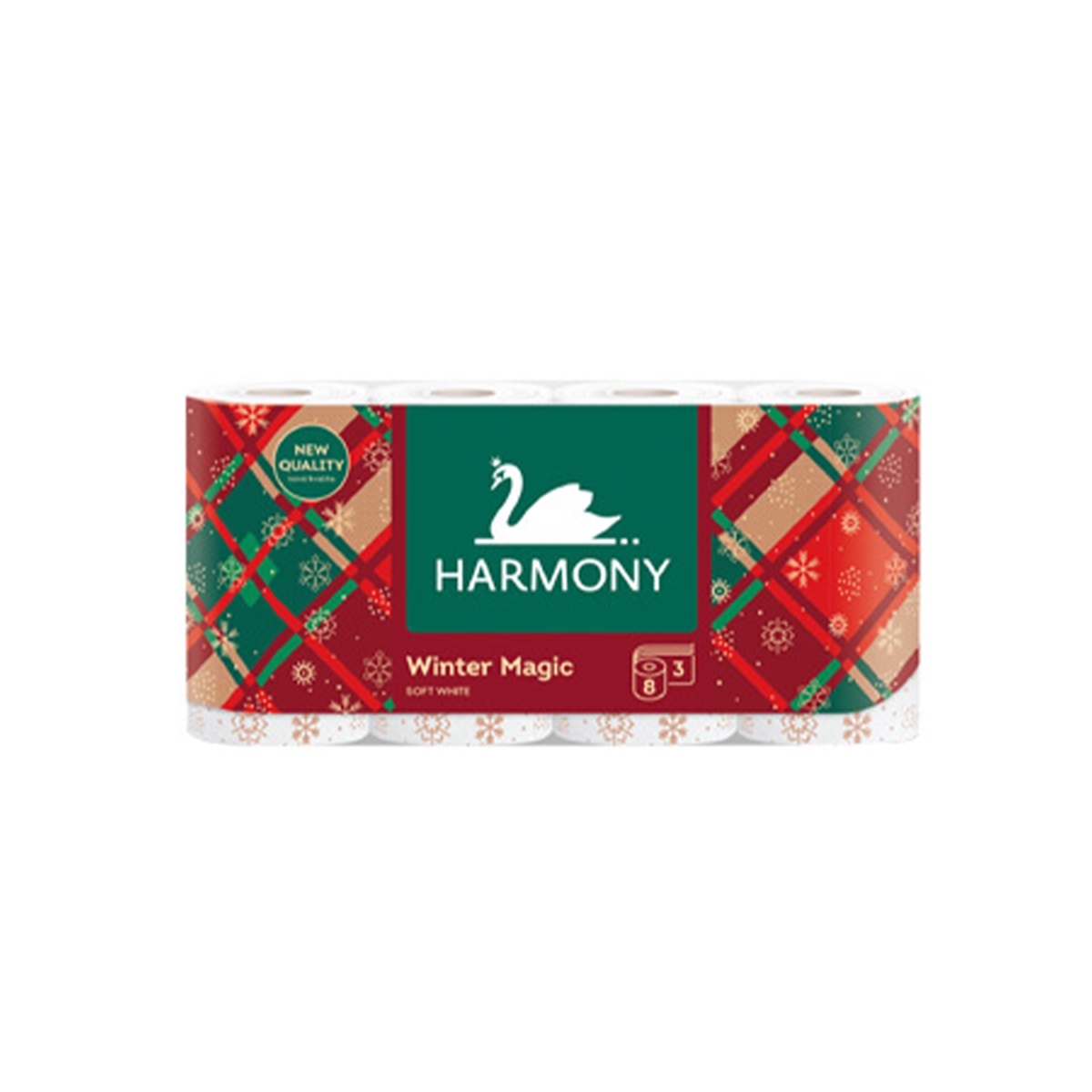 Toaletní papír Harmony Soft 3-vrstvý 8 ks